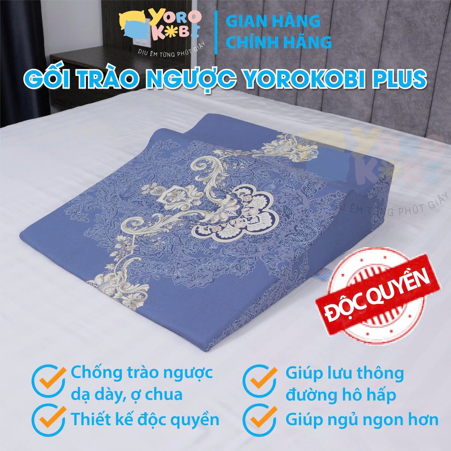 Gối chống trào Ngược Yorokobi Plus
